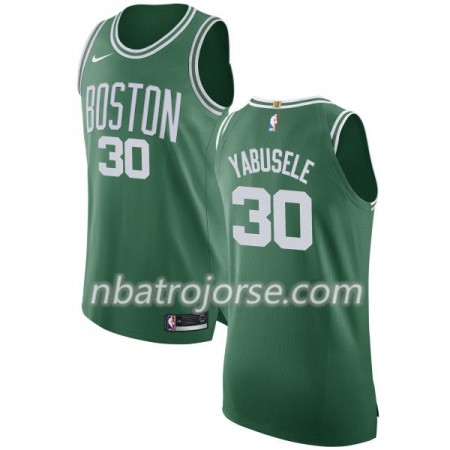 Män Boston Celtics Tröja Guerschon Yabusele 30 Nike 2017-18 Grön Swingman